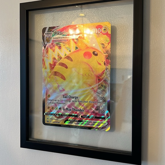 Pokémon 151 pikachu large card framed authentic sword and shield collection - Picture 3 of 7